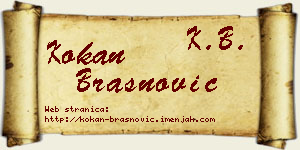 Kokan Brašnović vizit kartica